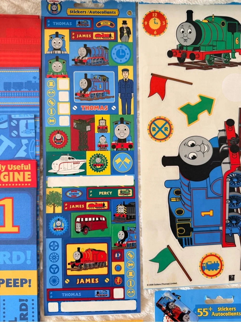 Vintage 2005 Sandylion Thomas & Friends 12x12 Scrapbook Album & Supplies